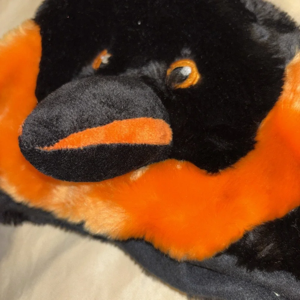 NWT Sea World Plush 3D Hat Lot Of 2 Orca Whale & Emperor Penguin Youth Adult